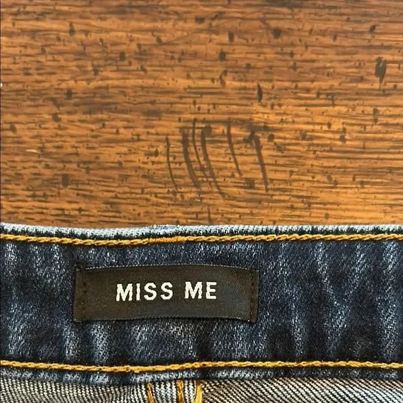 Miss Me Jeans Straight Leg  Patchwork Size 28 - Picture 3 of 12